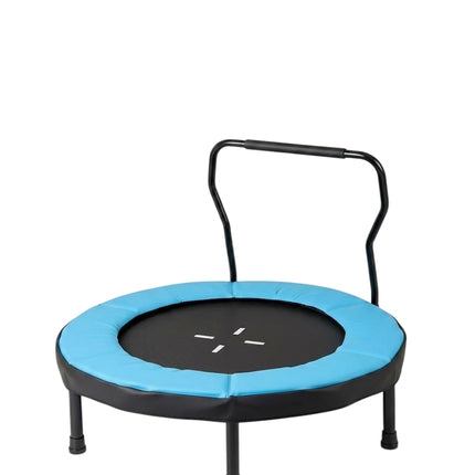 Trampoline pour enfants avec poignée, 102 cm, capacité 100 kg, bleu
