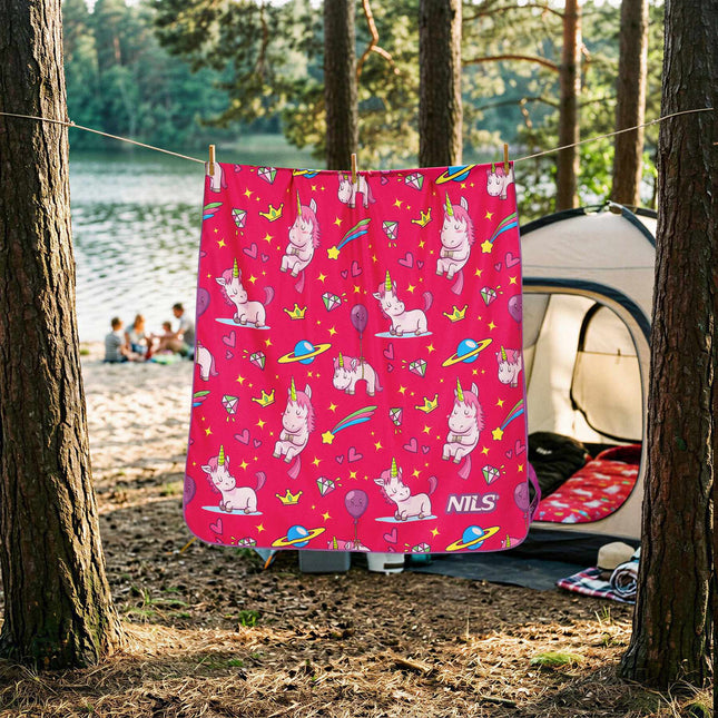 Serviette en microfibre licorne pour enfants, 160 x 80 cm, séchage rapide