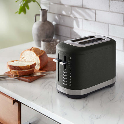Grille-pain KitchenAid 2 tranches avec levier de levage manuel, en fonte noire