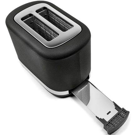Grille-pain KitchenAid 2 tranches avec levier de levage manuel, en fonte noire