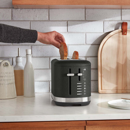 Grille-pain KitchenAid 2 tranches avec levier de levage manuel, en fonte noire