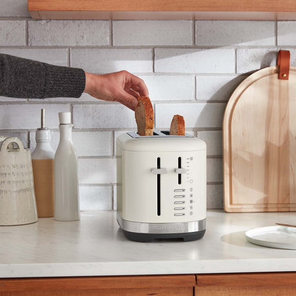KitchenAid Ganzmetall-Toaster für 2 Scheiben mit 7 Einstellungen, Porzellan