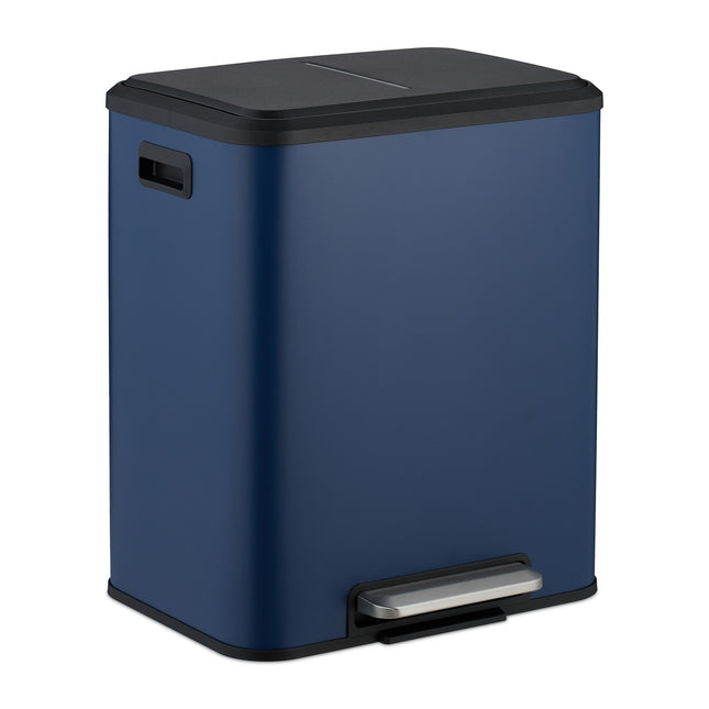 Poubelle de cuisine, double compartiment, capacité 15 L