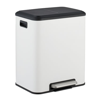Mülleimer, zwei Fächer, 15L Mülltrenner