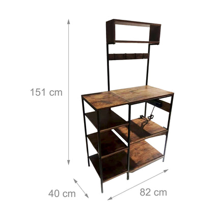 Küchenregal mit Steckdose und USB-Anschlüssen