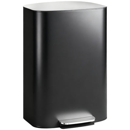 Mülleimer Küche 50L, Pedal, Soft-Close, Schwarz