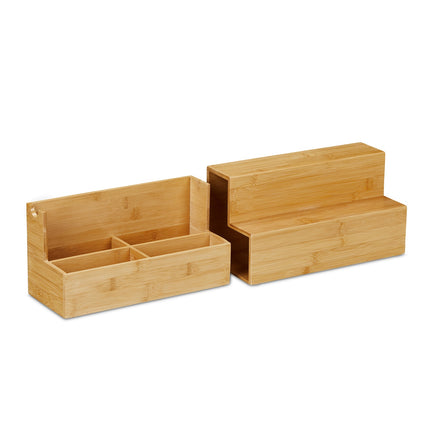 Organisation de cuisine avec compartiment coulissant