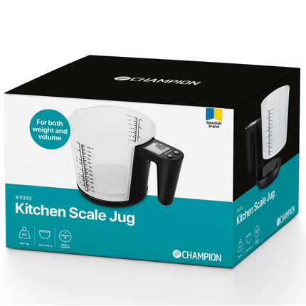 Kitchen scale Measuring cup 3kg 1200ml KV310 Black