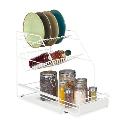 Rangement de cuisine blanc