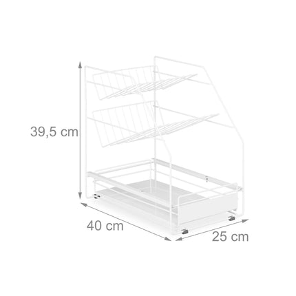 Rangement de cuisine blanc