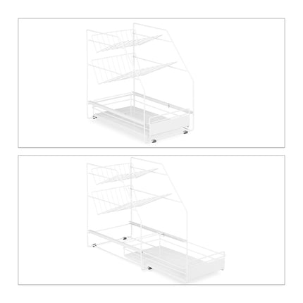 Rangement de cuisine blanc