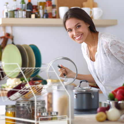 Rangement de cuisine blanc