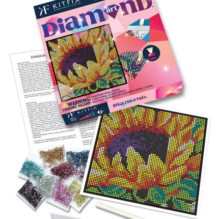Kitfix DIY Set Diamant Art Tournesol