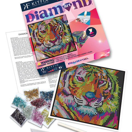 Kitfix Kit DIY Diamant Art Tigre