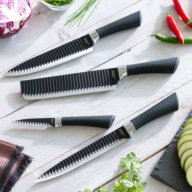 Messerset Black Shark Swiss·Q Namiutsu InnovaGoods 4-teilig