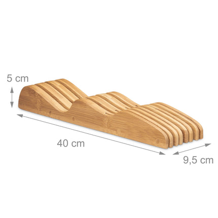 Bloc à couteaux en bambou pour boîte