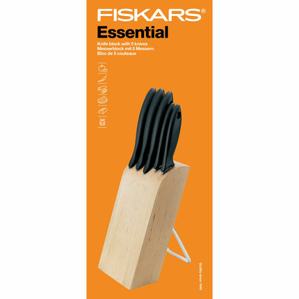 Messerblock mit 5 Messern Essential