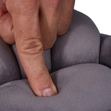 Coussin à nœuds de couleur unie