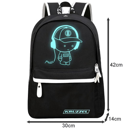 Kruzzel 19374 USB-Leuchtrucksack 