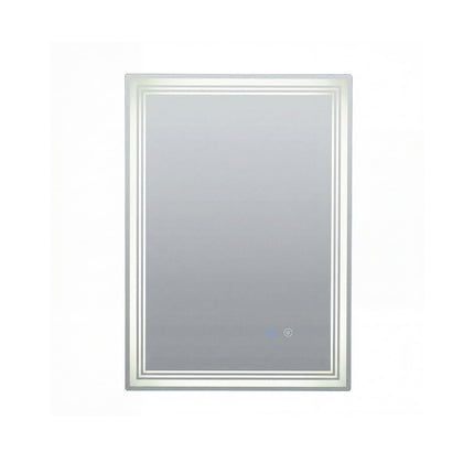 Miroir de salle de bain LED, antibuée, à mémoire, 70 x 50 cm