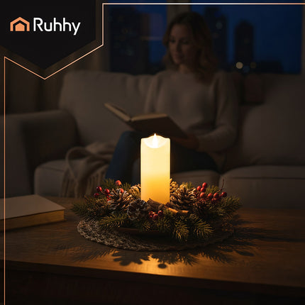 LED Candle Insert, Flickering Flame, 17x5cm, 1 Piece