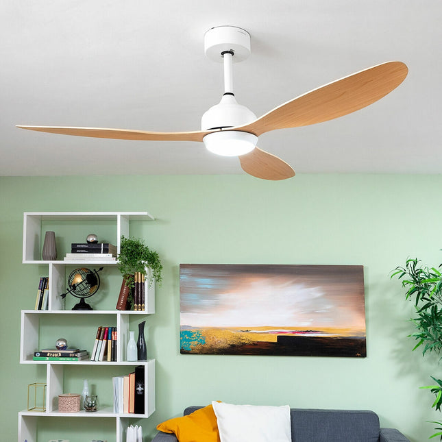 LED-Deckenventilator mit 3 ABS-Flügeln Wuled InnovaGoods Holz 36 W 52" Ø132 cm