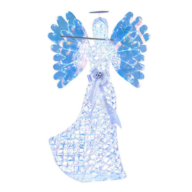 Décoration d'ange de Noël à LED, 1,58 m, 250 LED, blanche