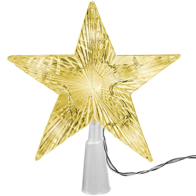 Étoile de Noël LED, blanc chaud, à piles