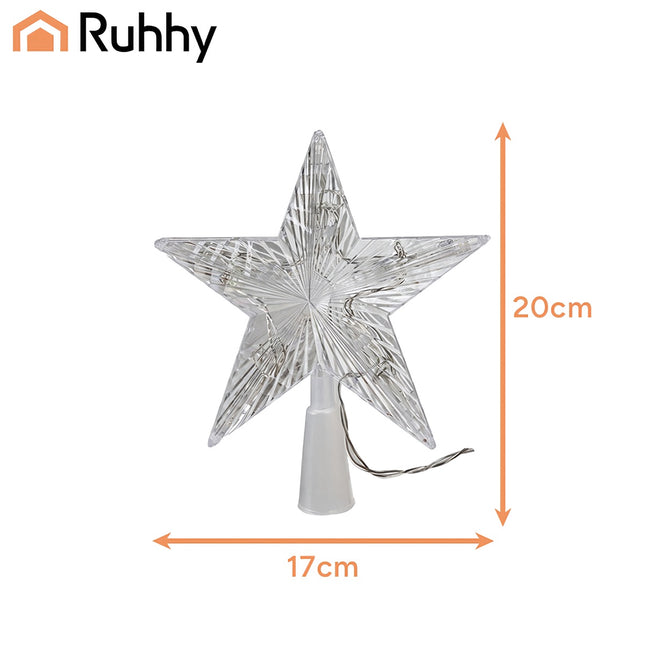 Étoile de Noël LED, blanc chaud, à piles