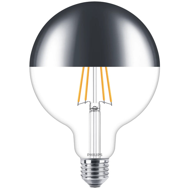 LED E27 G120 Filament Top mirrored Dimmable 50W 650lm