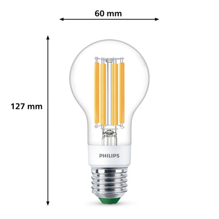 LED E27 Normal 4W (60W) Clear Dimmable 840lm 2700K Energy class A