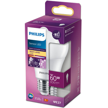 LED E27 Normal 60W Bewegungsmelder 806lm
