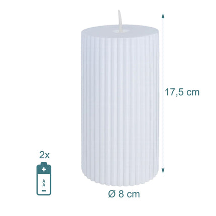 Bougies LED sans flamme, lot de 4, lumière vacillante