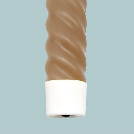 Bougies coniques sans flamme à LED, en cire véritable, lot de 6