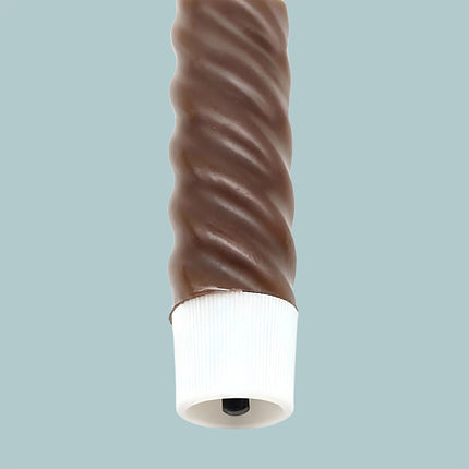 Bougies coniques sans flamme à LED, en cire véritable, lot de 6