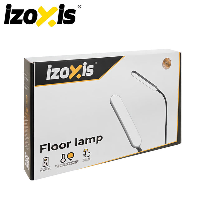 Lampadaire LED 180 cm, noir, avec télécommande et minuterie