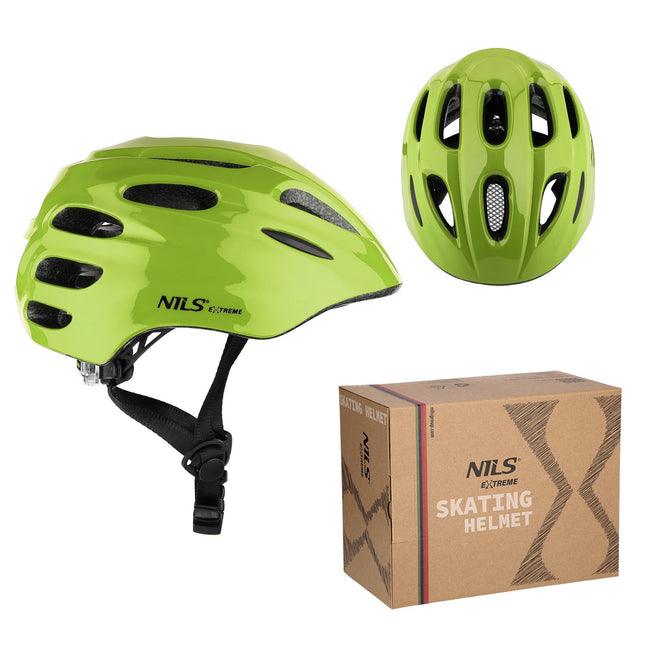 Casque LED vert, taille XS (49-55 cm)