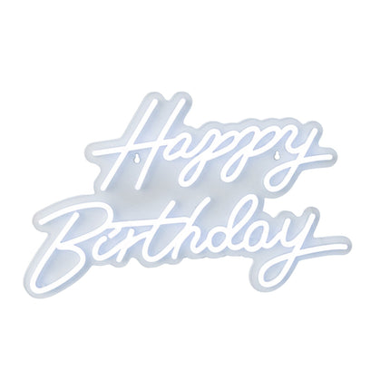 Panneau LED « Joyeux anniversaire » - Acrylique, alimentation USB