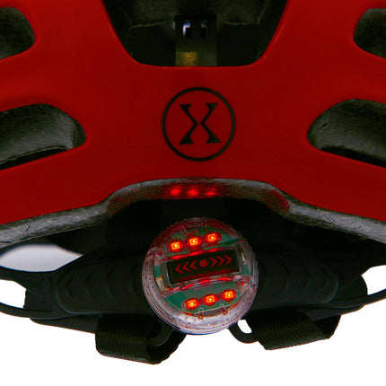 Casque LED, rouge, XXS (48-54 cm)