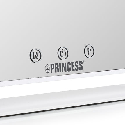 Miroir de maquillage LED avec 12 LED et 3 modes d'éclairage, rechargeable