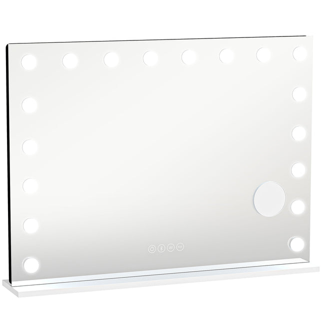 Miroir de maquillage LED avec Bluetooth, RGB, grossissement x10