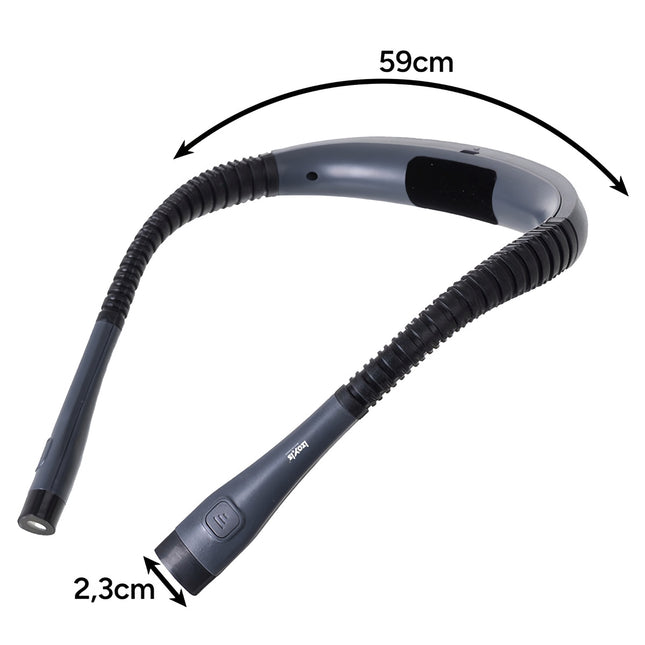 Lampe de lecture LED pour le cou - Réglable et rechargeable