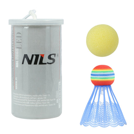 Volant de badminton LED en nylon avec boule, 1 pièce