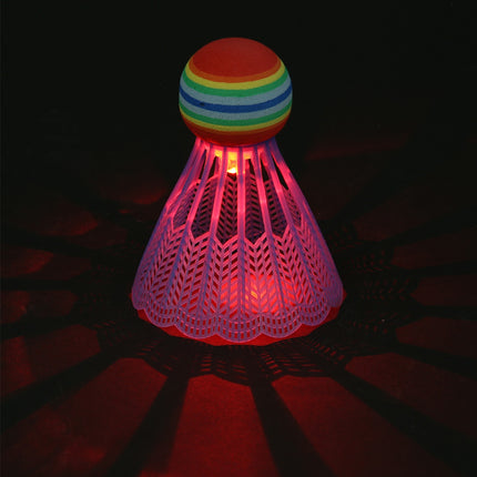 Volant de badminton LED en nylon avec boule, 1 pièce