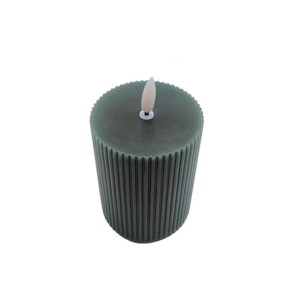 Bougies LED sans flamme en cire véritable, flamme vacillante, lot de 4