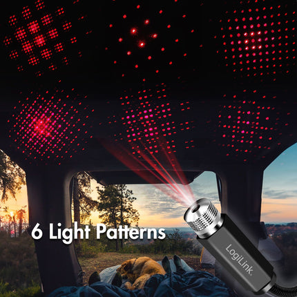 LED Starlight 6 Lichtmuster USB-A