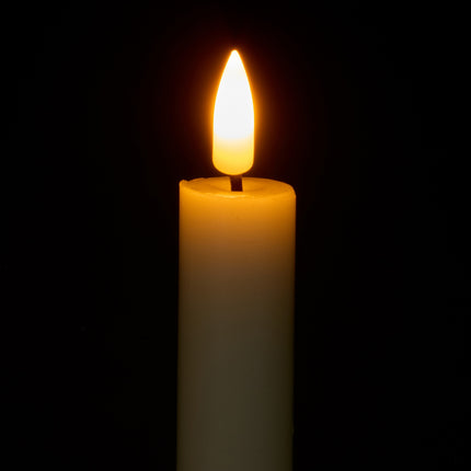 Bougies coniques à LED, sans flamme, télécommande et minuterie, lot de 6