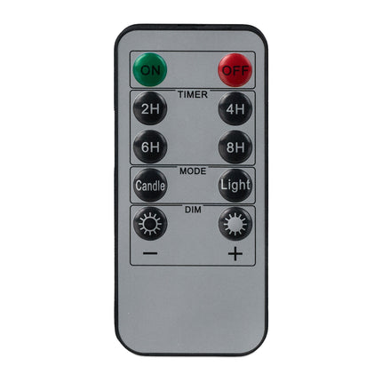 Bougies coniques à LED, sans flamme, télécommande et minuterie, lot de 6