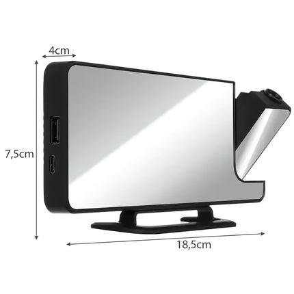 Réveil LED avec projecteur Izoxis 19576