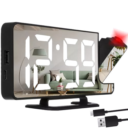 Réveil LED avec projecteur Izoxis 19576